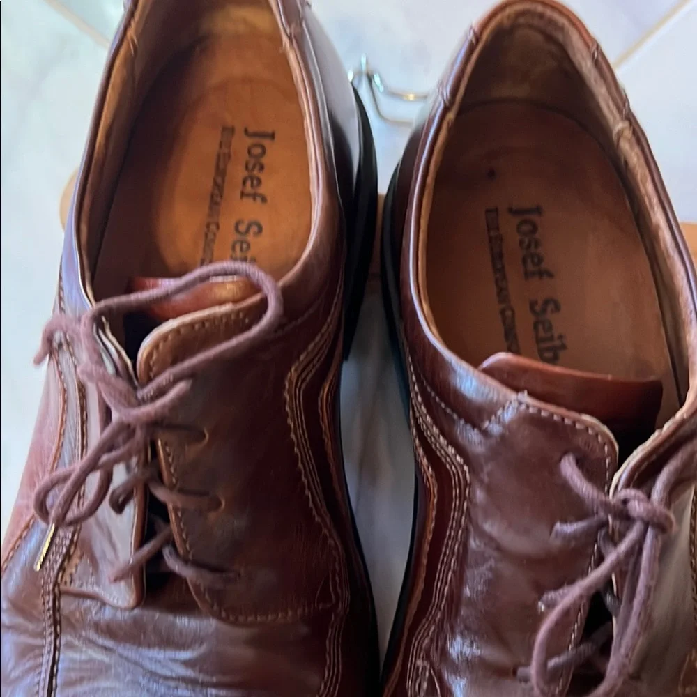 Josef Seibel Men's 43 Sander Oxford Leather Lace Up Dress Shoes